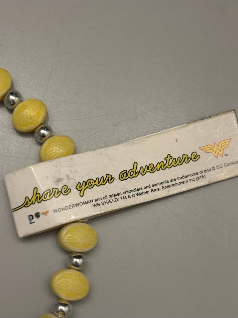 Marvel Yellow Beaded Kids Necklace